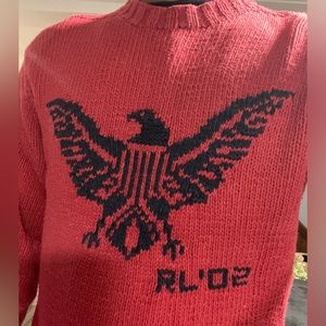 Red 2002 eagle knit